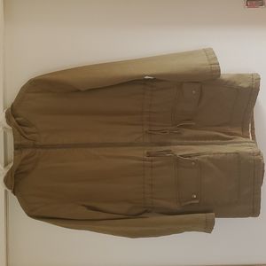 Old Navy Cargo Jacket- Army Green Faux Fur Coat with Hood